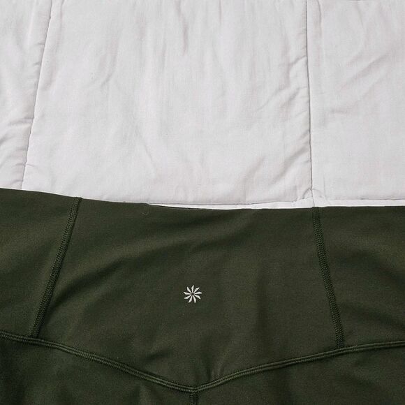 Athleta Elation Flare Pants 2X Olive Green High Rise Pull On Leggings 981683 - Picture 7 of 11